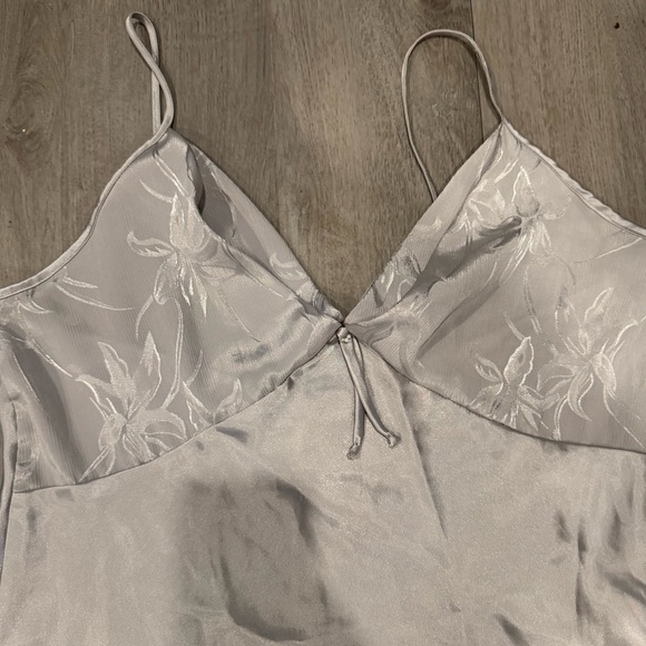 Val Mode Vintage Fairy Slip Dress Nightgown Beige Ivory Lace Trim Size L - Picture 2 of 5